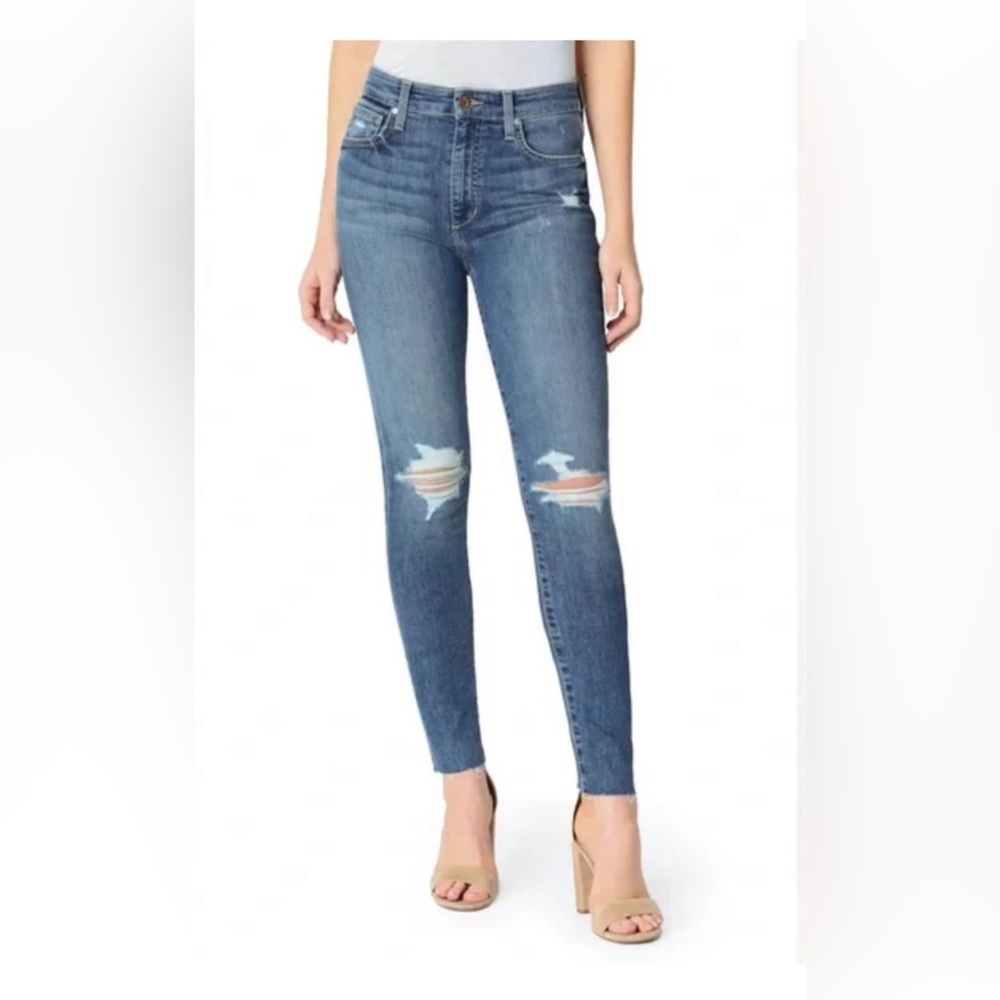 Joe’s Jeans Women’s The Charlie High Rise Skinny Ankle Jeans Distressed Size 26